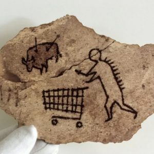 Banksy Peckham Rock 2005 Wall Art Museum London Carte.