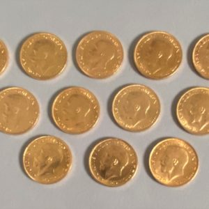 GRANDE-BRETAGNE 12 Souverains en or