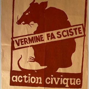 LOT N°156 - VERMINE FASCISTE -ACTION CIVIQUE