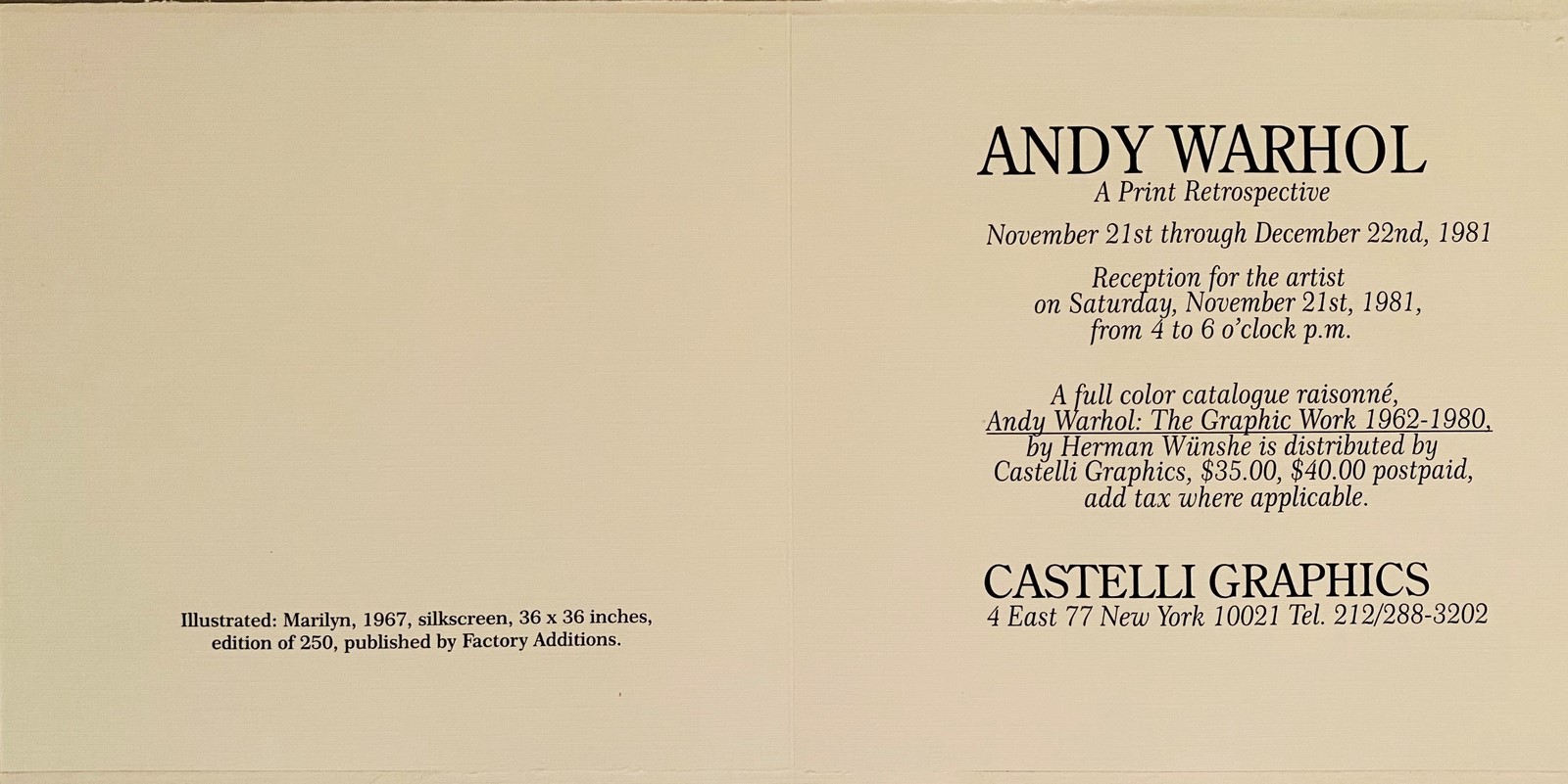 LOT N°125 - Andy WARHOL (1928-1987) (D'après) – Image 3