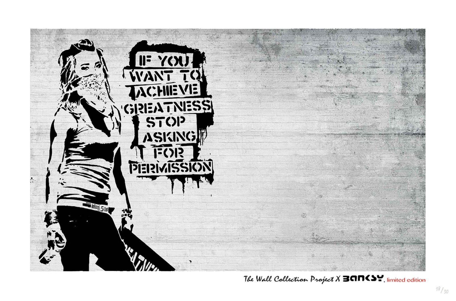 LOT N°218 - THE WALL COLLECTION PROJECT x BANKSY