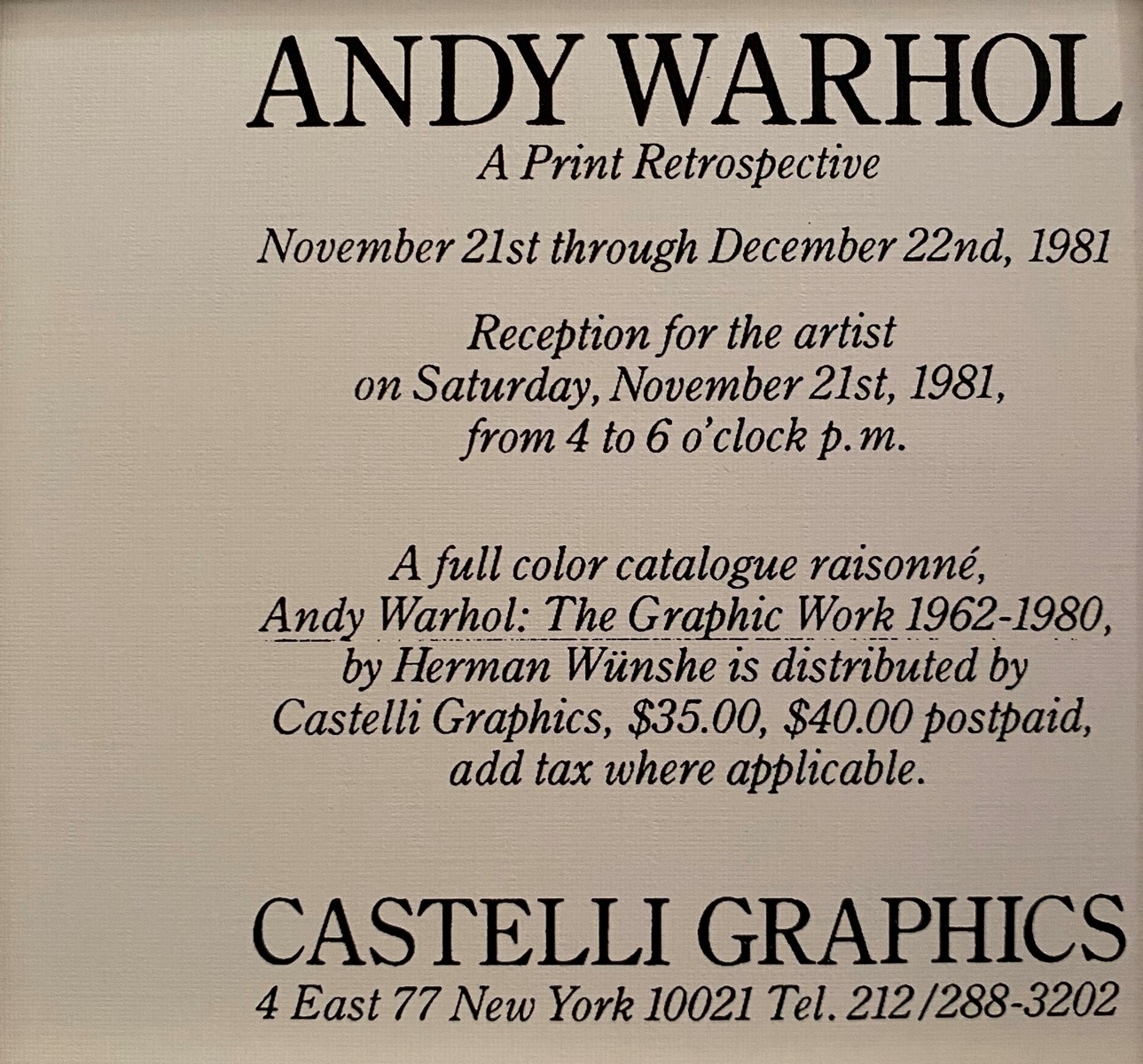 LOT N°209 Andy WARHOL (1928 1987) ,Attribué à, Etats Unis. - Image 2