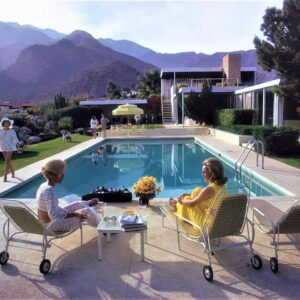 Slim AARONS (1916-2006)  Poolside Gossip