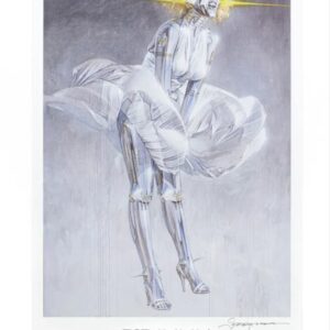 Hajime SORAYAMA (Né en 1947) Untilted (Marylin)  Sérigraphie en couleur, signée et numérotée .Edition de 500 exemplaires.
