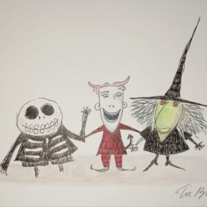 Tim BURTON (Né en 1958)  Sans titre