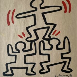 Keith HARING (1958-1990), Attribué à  Sans titre, circa 1984