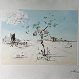 Salvador DALI (1904 -1989)  Téléphone désincarné, 1975