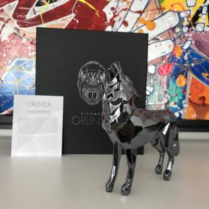 Richard ORLINSKI (Né en 1966)  Wolf Spirit (Pearl Grey Edition),2022