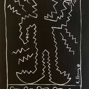 Keith HARING (1958-1990), Attribué à, Etats-Unis.  Sans titre, circa 1984