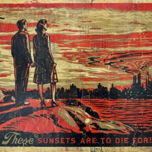 Shepard FAIREY (Alias OBEY GIANT) (Américain - Né en 1970) Sunsets to die for - 2007