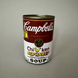 Andy WARHOL (1928-1987), Attribué à.  Campbell’s Soup « Chicken Alphabet ».