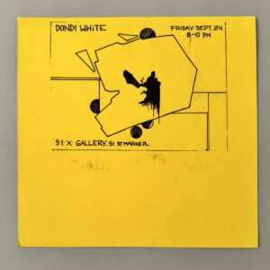 DONDI WHITE (Donald J. White dit) (Américain - 1961 - 1998)   « The Ugly Man », 1982.