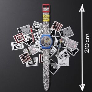 SWATCH  X Keith HARING, D’APRES.  Mickey Mouse Swatch special editions by Keith Haring, 1985-1986.