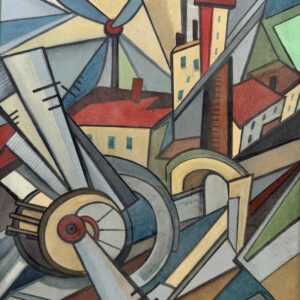 Olga Vladimirovna ROZANOVA (1886-1918), Attribué à.  Composition abstraite