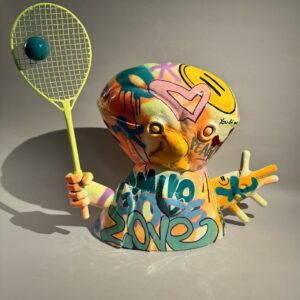 Hannes D’HAESE (Né en 1965)  Love is zero in tennis but everything in life