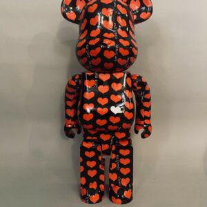 BEARBRICK - BEARBRICK Black Heart 1000% - 2008