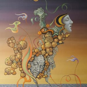 Frantisek MUZIKA (1900-1974).Composition surréaliste,1967