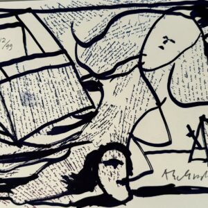 Pierre ALECHINSKI (Né en 1927)  Composition