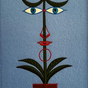 Jean COCTEAU (1889-1963).  « L'homme fleur ». 1958.