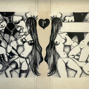 Félix LABISSE (1905-1982).  Scène érotique ,1963.