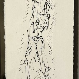 André MASSON (1896-1987).  « Homme Totémique ». Vers 1970.