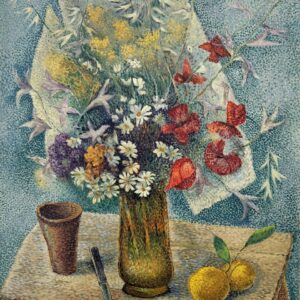 Marie Vorobieff dite MAREVNA (1892-1984)   Composition au bouquet de fleurs et aux fruits