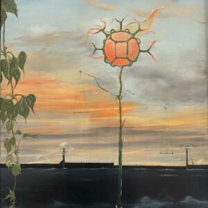 ÉCOLE SURREALISTE BELGE.  Paysage surréaliste, circa1970.