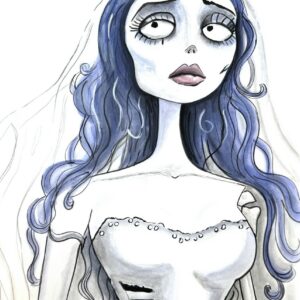 Tim BURTON (Né en 1958),Etats-Unis.  Sans titre, circa 1990