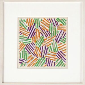 Jaspers JONES (Né en 1930)  Sans titre (Cross Hatch), 1977