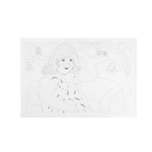 David HOCKNEY (Né e 1937), D‘Après.  Ann in the Studio, 1984