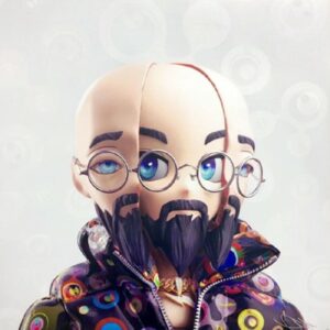 Takashi MURAKAMI (Né en 1962)  RTFK - Rakan Clone #1 ,2022