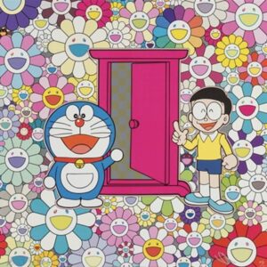Takashi MURAKAMI (Né en 1962)  We Came to the Field of Flowers Through Anywhere Door (Dokodemo Door), 2018