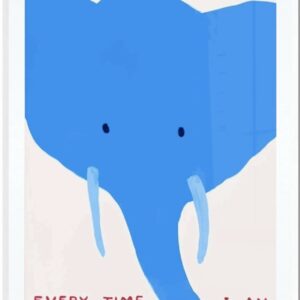 David SHRIGLEY (Né en 1968)  The elephant, Everytime I think of him, I’m happy.