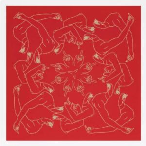 AI WEIWEI (Né en 1957)  Middel finger in red,2023