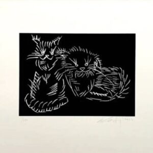 AI WEIWEI (Né en 1957)  Cats (Black).