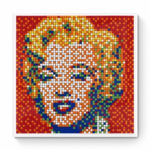 INVADER (Né en 1969)  Rubik Shot Red Marylin