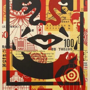 Shepard FAIREY (Né en 1970)  « OBEY 3-Face »
