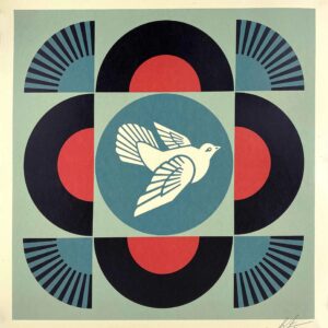 Shepard FAIREY (Né en 1970)  Geometric Dove - 2023