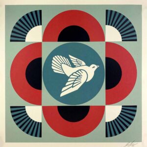 Shepard FAIREY (Né en 1970)  Geometric Dove - 2023