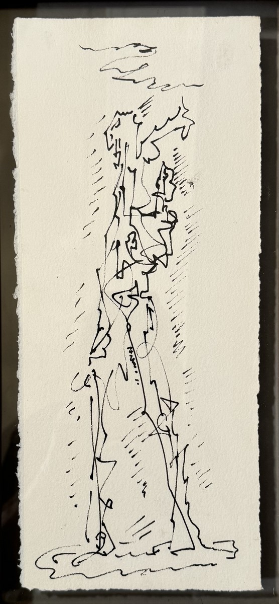André MASSON (1896-1987). « Homme Totémique ». Vers 1970.