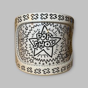 Keith HARING (1958-1990), Attribué à. Tabouret Pop Shop – 1987.