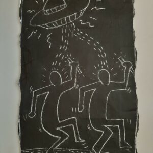 Keith HARING (1958-1990), Attribué à  Subway drawing, 1983