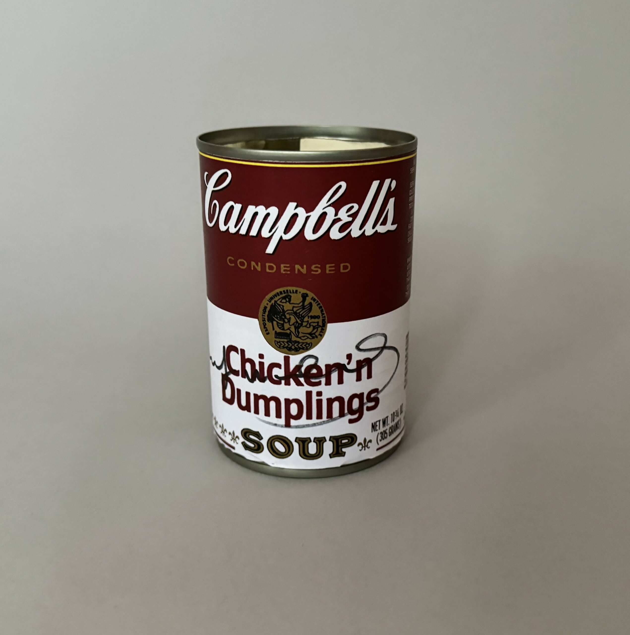 Andy WARHOL (1928-1987), Attribué à. Campbell’s Soup « Chicken’n Dumplings ».