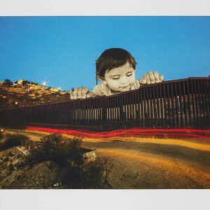 JR (Né en 1983) Giants, Kikito, September 6, 2017, 7.27 P.M., Tecate, Mexico, USA, 2017.