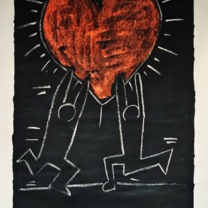 Keith HARING (1958-1990), Attribué à.  Subway drawing, 1983.