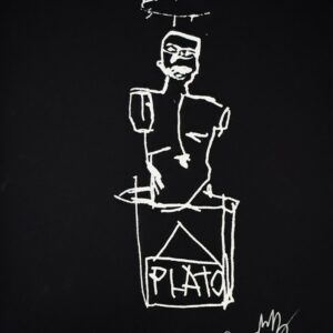 Jean-Michel BASQUIAT (1960-1988), d'Après.  Standing Figure, c.1982. Lithographie sur papier BFK Rives. Signé, numéroté AP 6/10