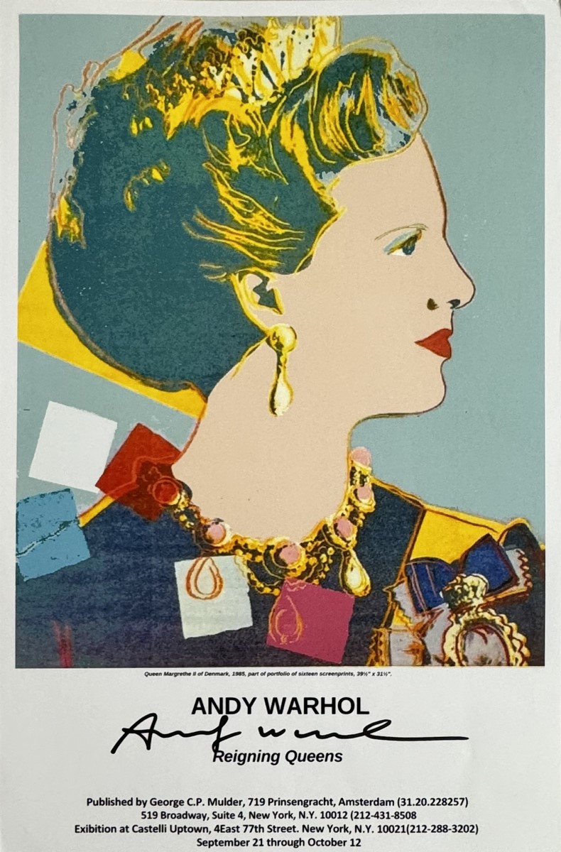 Andy WARHOL (1930 - 1987), D’Après. Queen Margrethe II of Denmark from the series "Reigning Queens", 1985.
