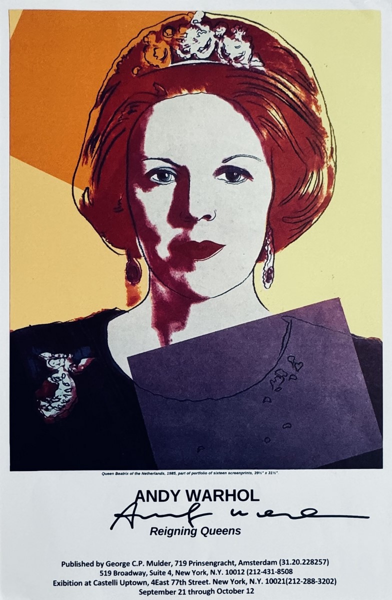 Andy WARHOL (1930 - 1987), D’Après. Queen Beatrix of the Netherlands, from the series "Reigning Queens", 1985.