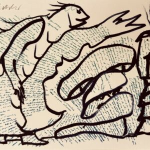 Pierre ALECHINSKI (Né en 1927)  Composition