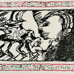 Pierre ALECHINSKI (Né en 1927)  Sans l’Ecorce G,1991.